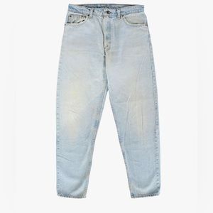 VINTAGE 550 LEVI TAPER LEG LIGHT WASH JEANS (36x34)